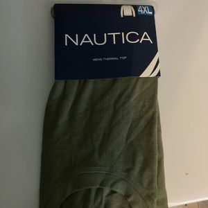 Nautica thermal long sleeve green 4xl